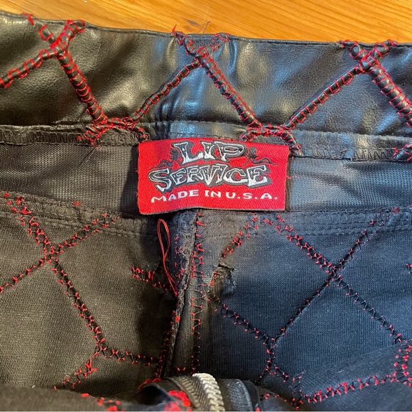 Vintage Rare Archival Lip Service S-E-X Leather Pants - Picture 8 of 9